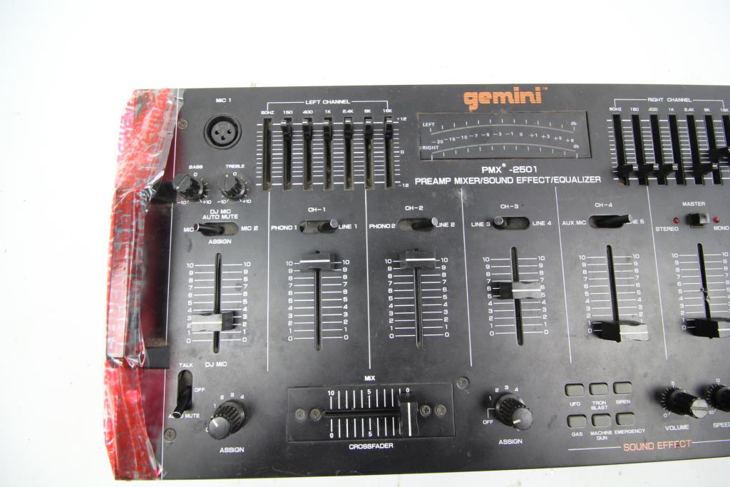 Gemini, PMX2501, Preamp Mixer Property Room