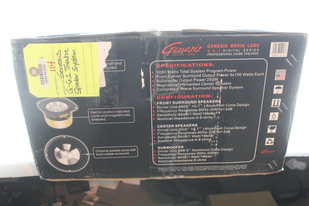Genesis G6.1 Surround Speaker System Property Room