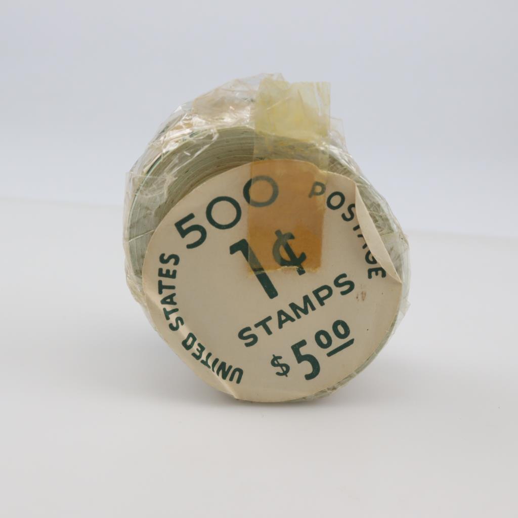 Washington 1 Cent Stamp Roll, 500 Stamps Property Room