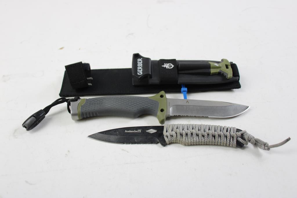 Gerber And Avalanche Knife With Sheath Property Room
