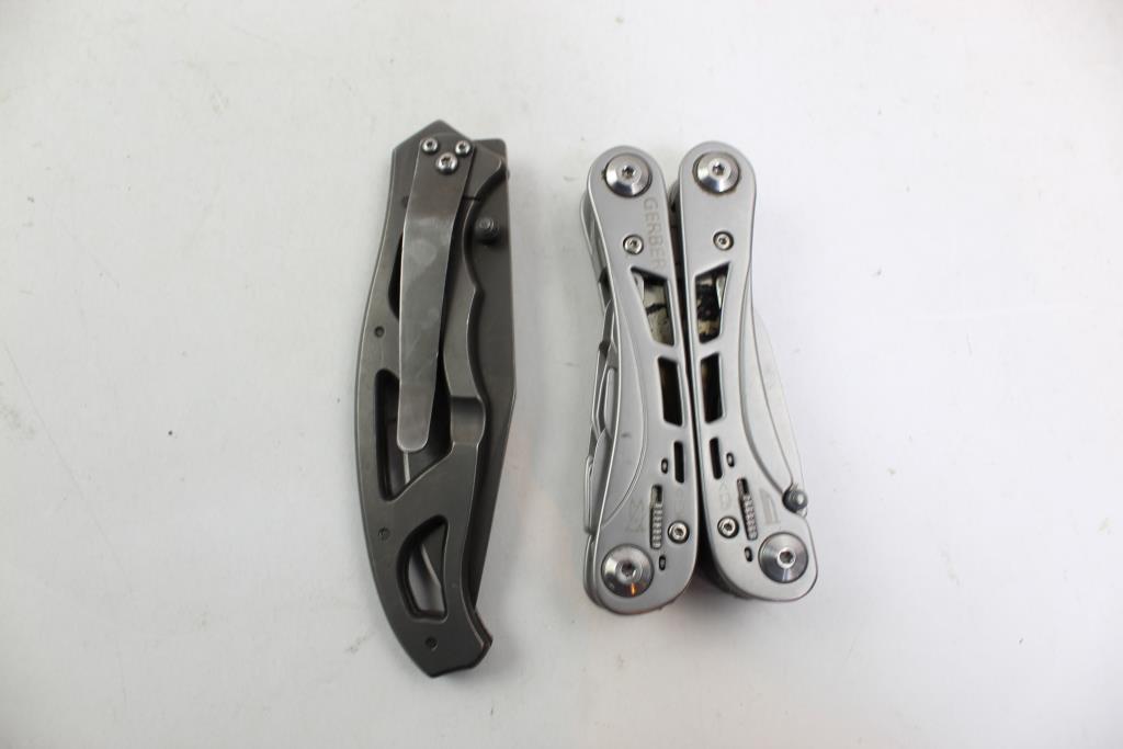 Gerber Folding Knife, Gerber Multi Tool 2 Items Property Room