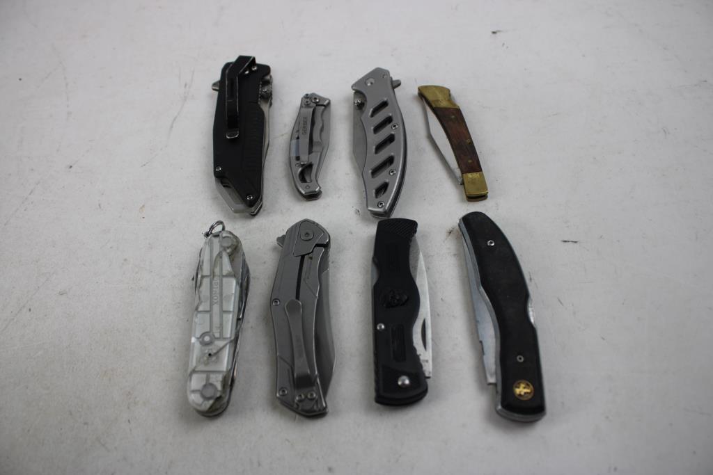 Gerber, Kershaw, SOG Safari And Other Knives, 12 Pieces