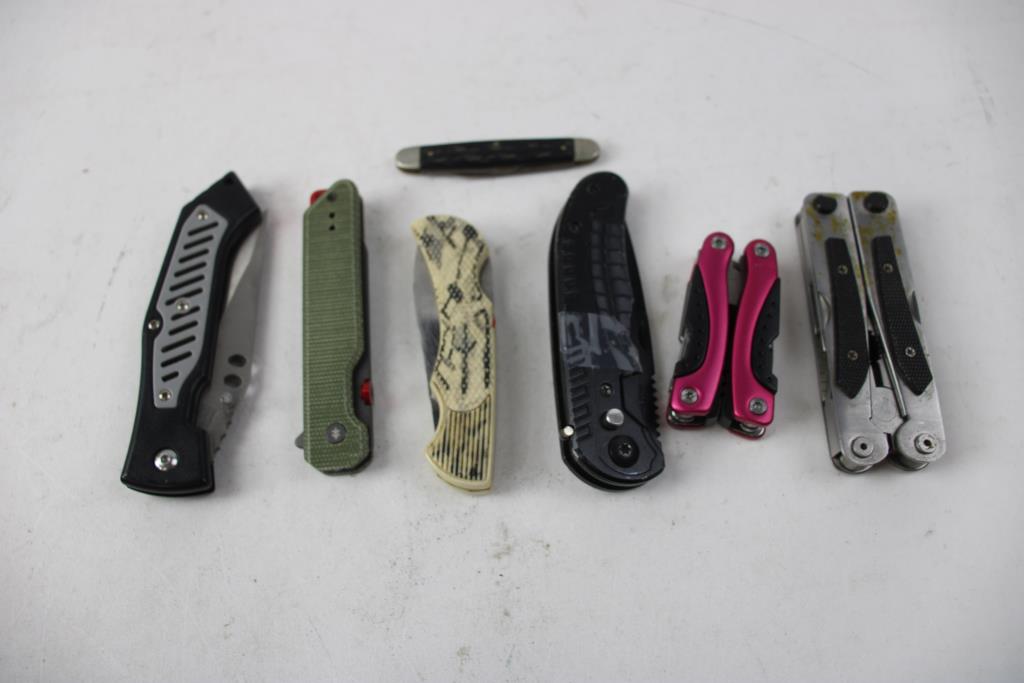 Gerber, Swisstech, And More Folding Knives, 13 Pieces