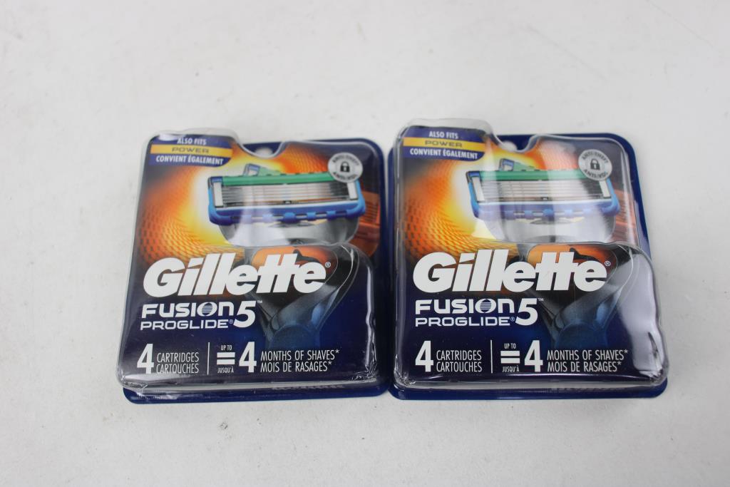 Gillette Fusion 5 ProGlide 4 Pack Cartridges, 2 Pieces