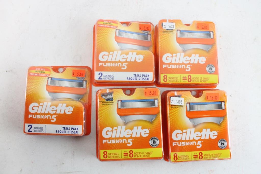 Gillette Fusion5 Blades, 5 Pieces | Property Room