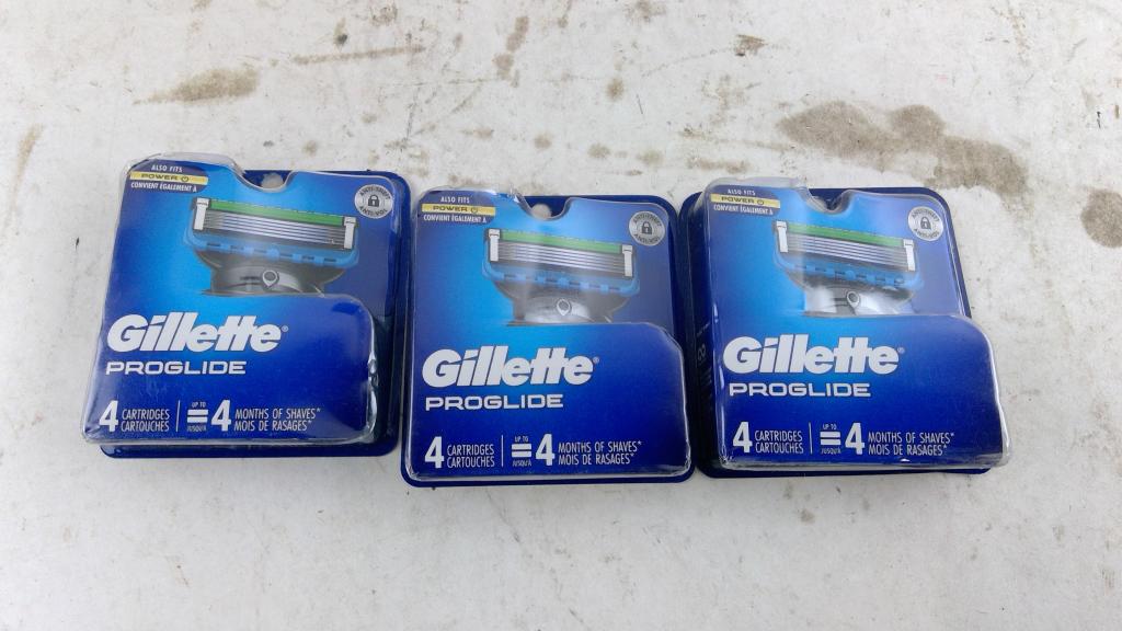 Gillette Proglide Razor Packs 3 Pieces