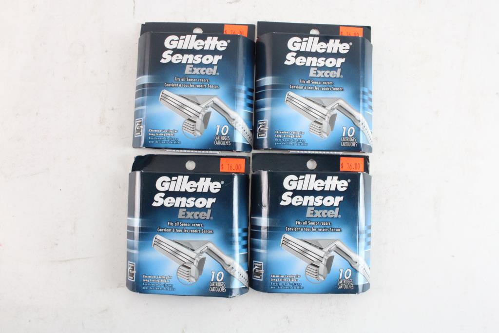 Gillette Sensor Excel Blades, 4 Pieces Property Room