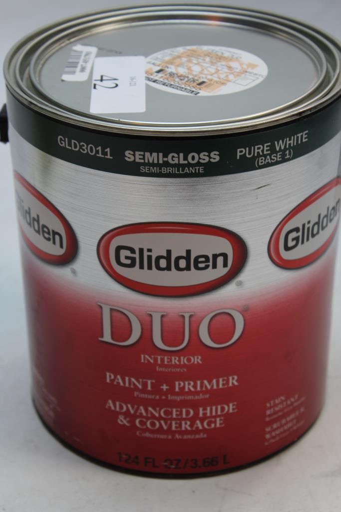 Glidden Duo Interior Paint And Primer Gld3011 Semigloss Plus Roller