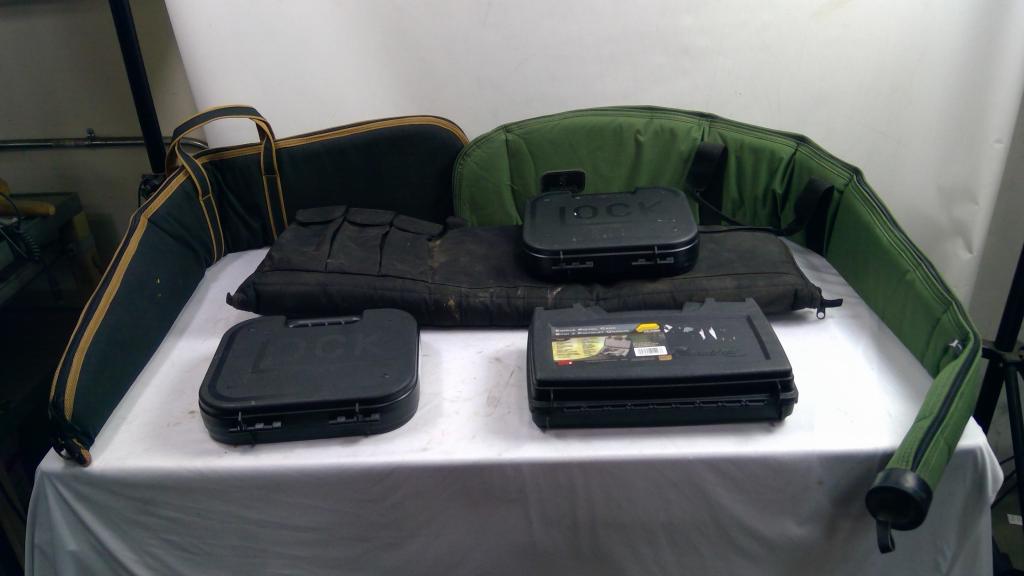 Glock, Plano Hard Pistol Cases, Browning, And More Soft Rifle Cases, 6 Pieces