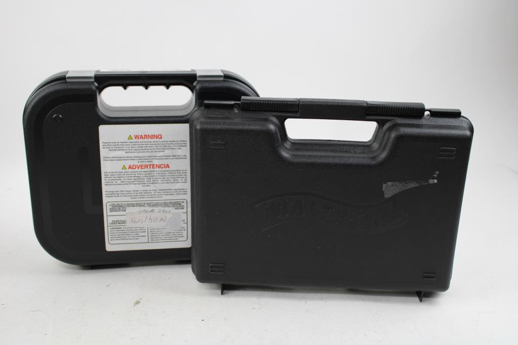 GLOCK, Walther, Rock Island Armory Hard Pistol Cases, 4 Pieces