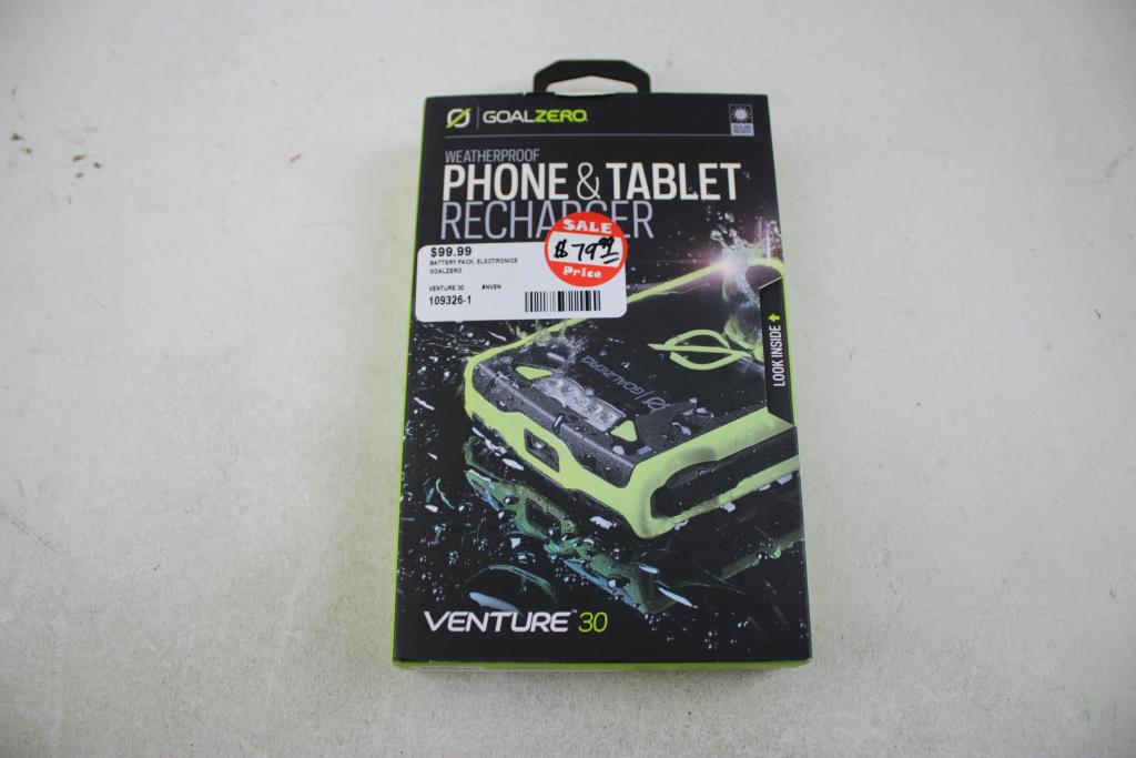 GoalZero Weatherproof Phone & Tablet Venture 30 Recharger