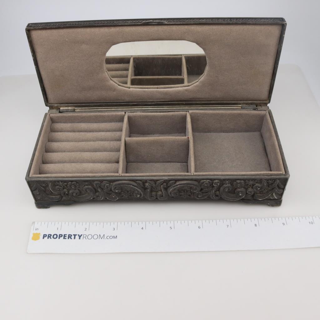 Godinger Repousse Silver Plated 1992 Jewelry Box Property Room
