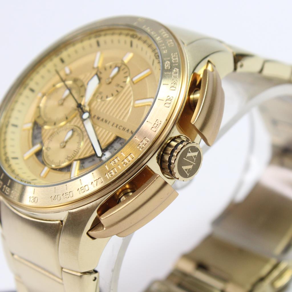 Real gold armani watch clearance