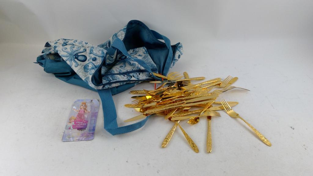 Gold Colored Utensils And More 3 Pieces