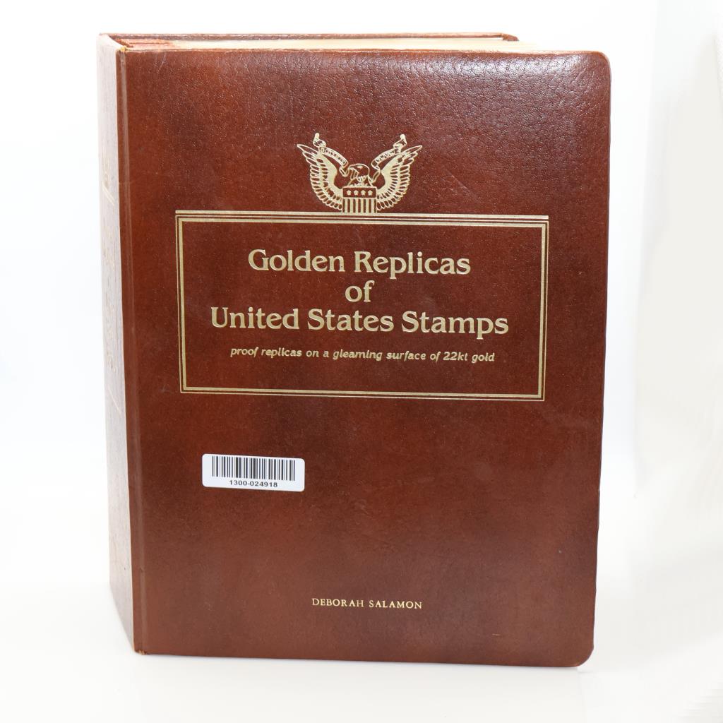 Golden Replicas Of US Stamps Booklet And Foil Stamps, 4+ Pieces