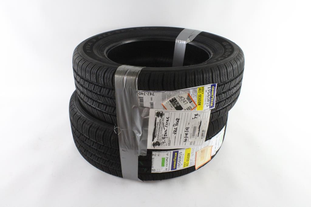 Goodyear Viva 3 15" Tires, 2 Pieces Property Room