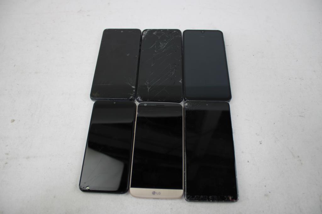 Google, Motorola, Samsung, Cell Phone Lot, 6 Pieces, Sold For Parts