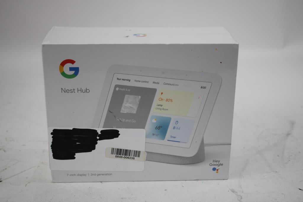 Google Nest Hub 7-inch Display, 2nd Gen - NEW IN SEALED BOX