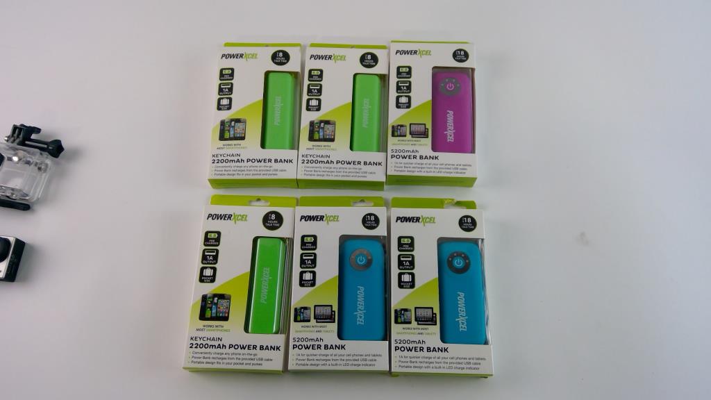 GoPro Hero 3+ & PowerXcel Portable Batteries, 5+ Pieces | Property Room