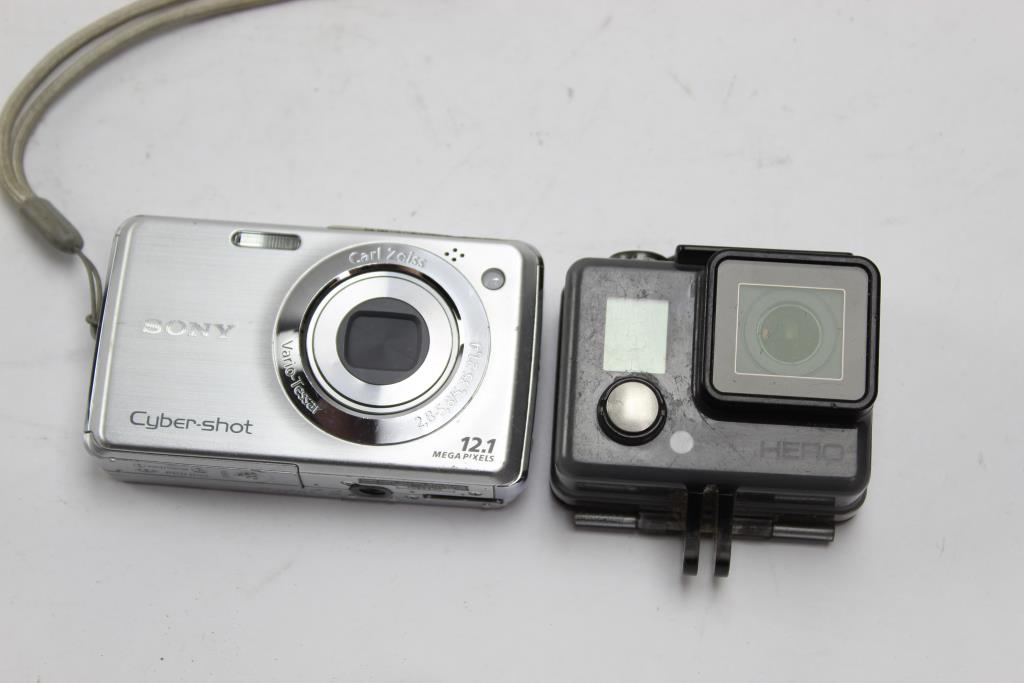 Gopro Hero And Sony Cameras 2 Pieces Property Room