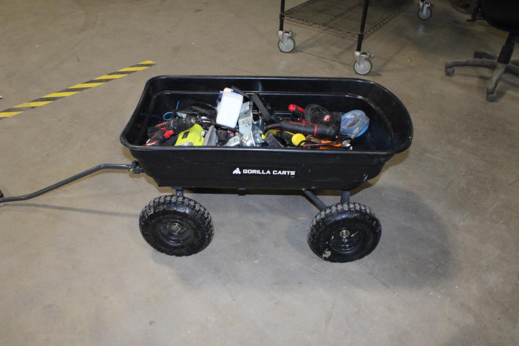 Gorilla Rolling Cart With Tools, 20+ Pieces Property Room
