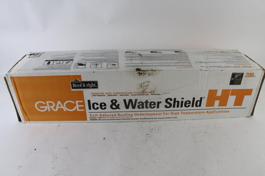 Grace High Temperature Ice And Water Shield Self Adhered Roofing Underlayment Property Room