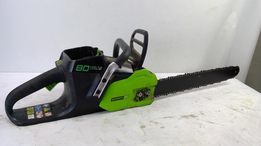 Greenworks 80v Chainsaw Cordless Battery Chainsaw