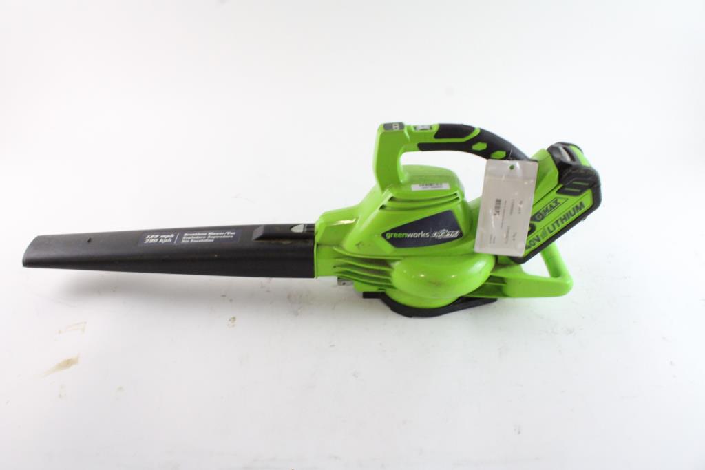 Greenworks DigiPro Blower Property Room