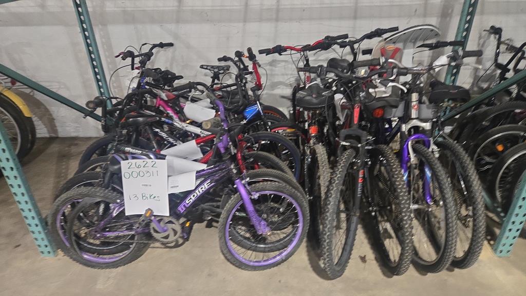 Group Of 13 Used Bikes