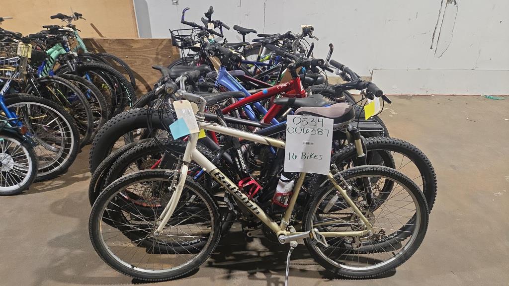 Group Of 16 Used Bikes