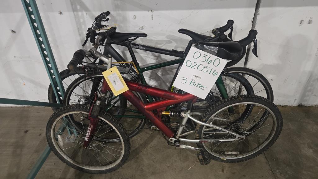 Group Of 3 Used Bikes