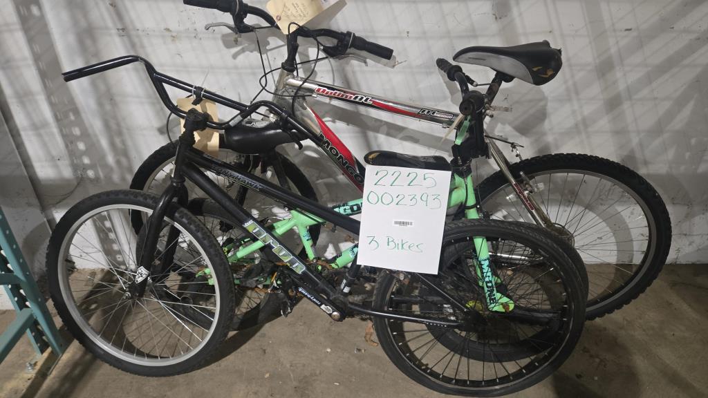 Group Of 3 Used Bikes