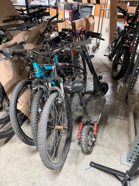 Group Of 3 Used Bikes And 1 Scooter