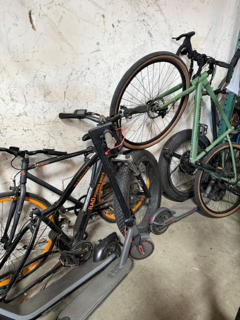 Group Of 3 Used Bikes And 3 E-Scooters