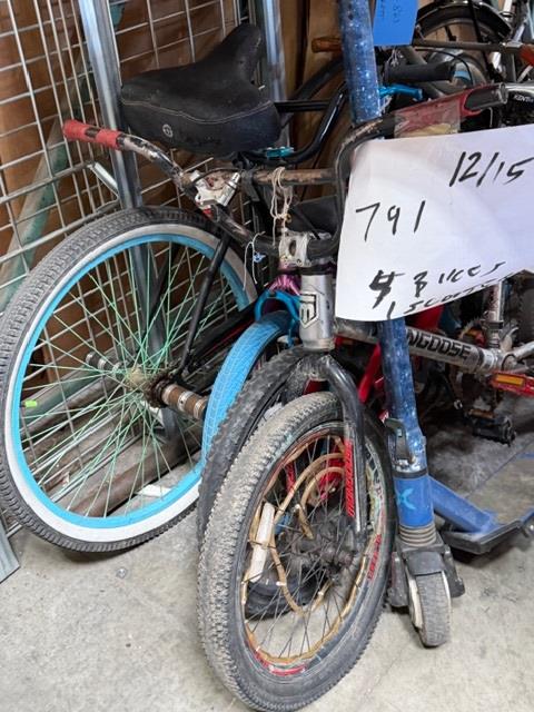 Group Of 4 Used Bikes