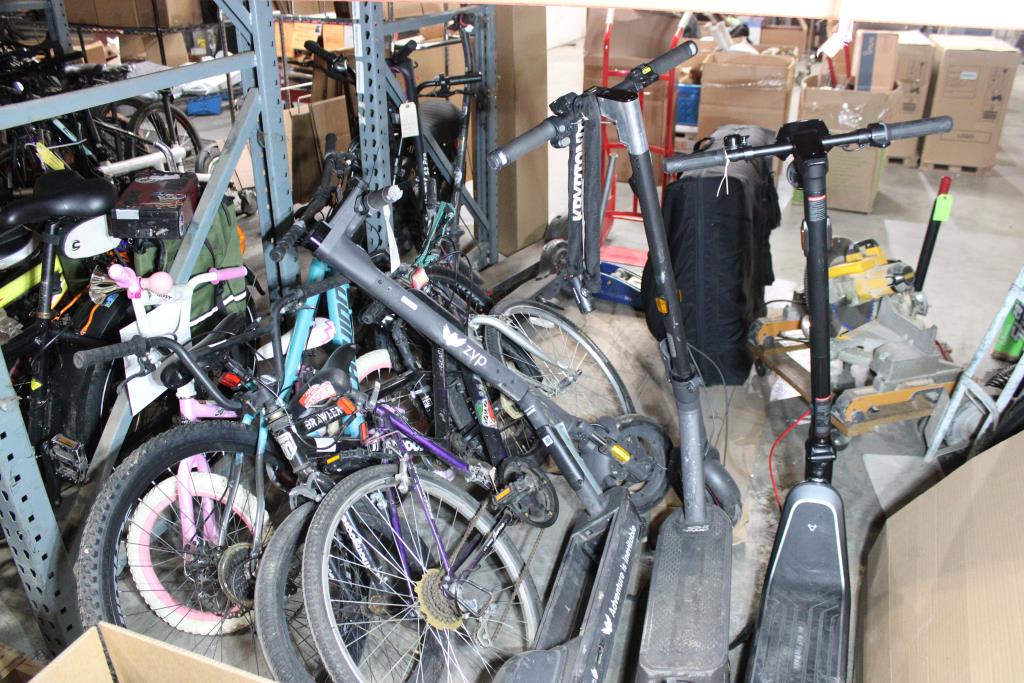 Group Of 4 Used Bikes And 3 Scooters