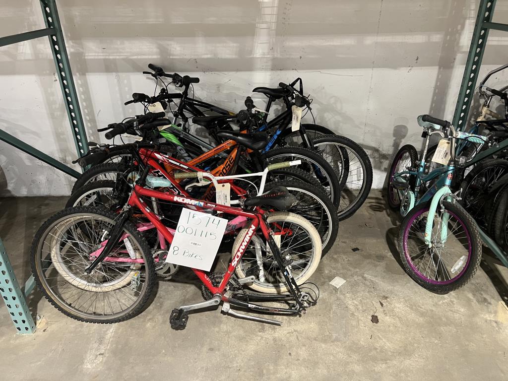 Group Of 8 Used Bikes