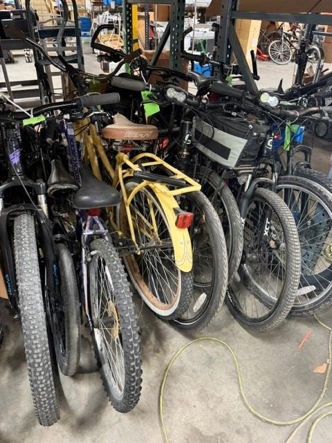 Group Of 9 Used Bikes