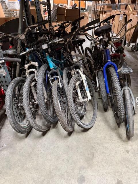 Group Of 9 Used Bikes