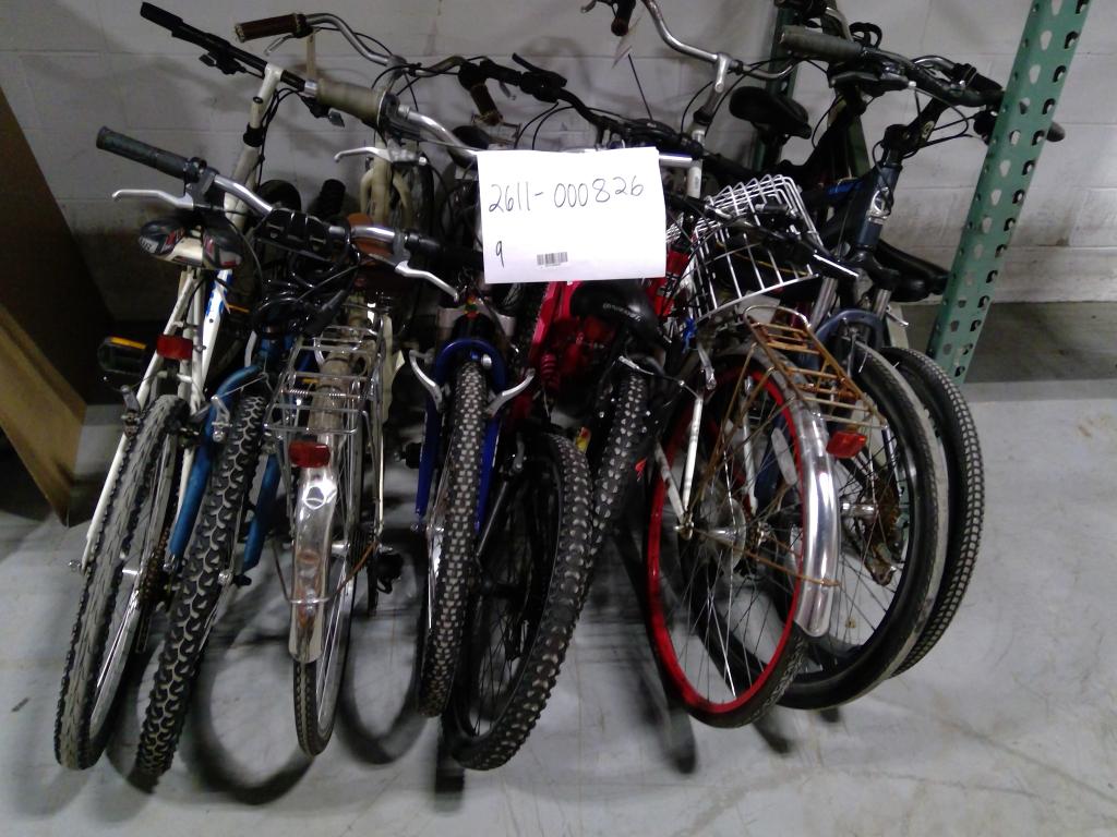 Group Of 9 Used Bikes
