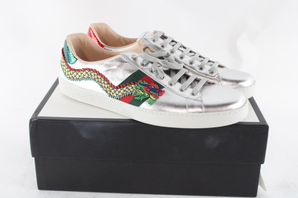 Gucci, Mens Size 15 Nappa Silk Sneakers