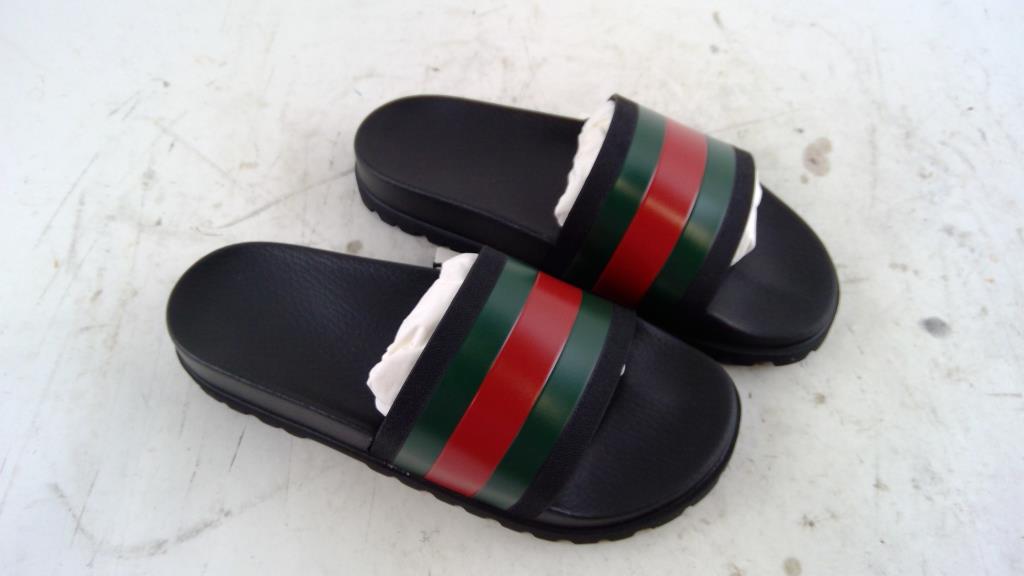 Gucci Mens Slides, Size 11 - Double Checked By Entrupy