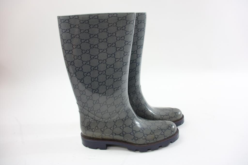 Gucci Womens Russian Rubber Boots, Size 13 Property Room