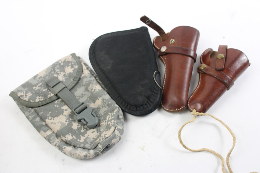 Gun Holsters And Cases, 7 Pieces Property Room