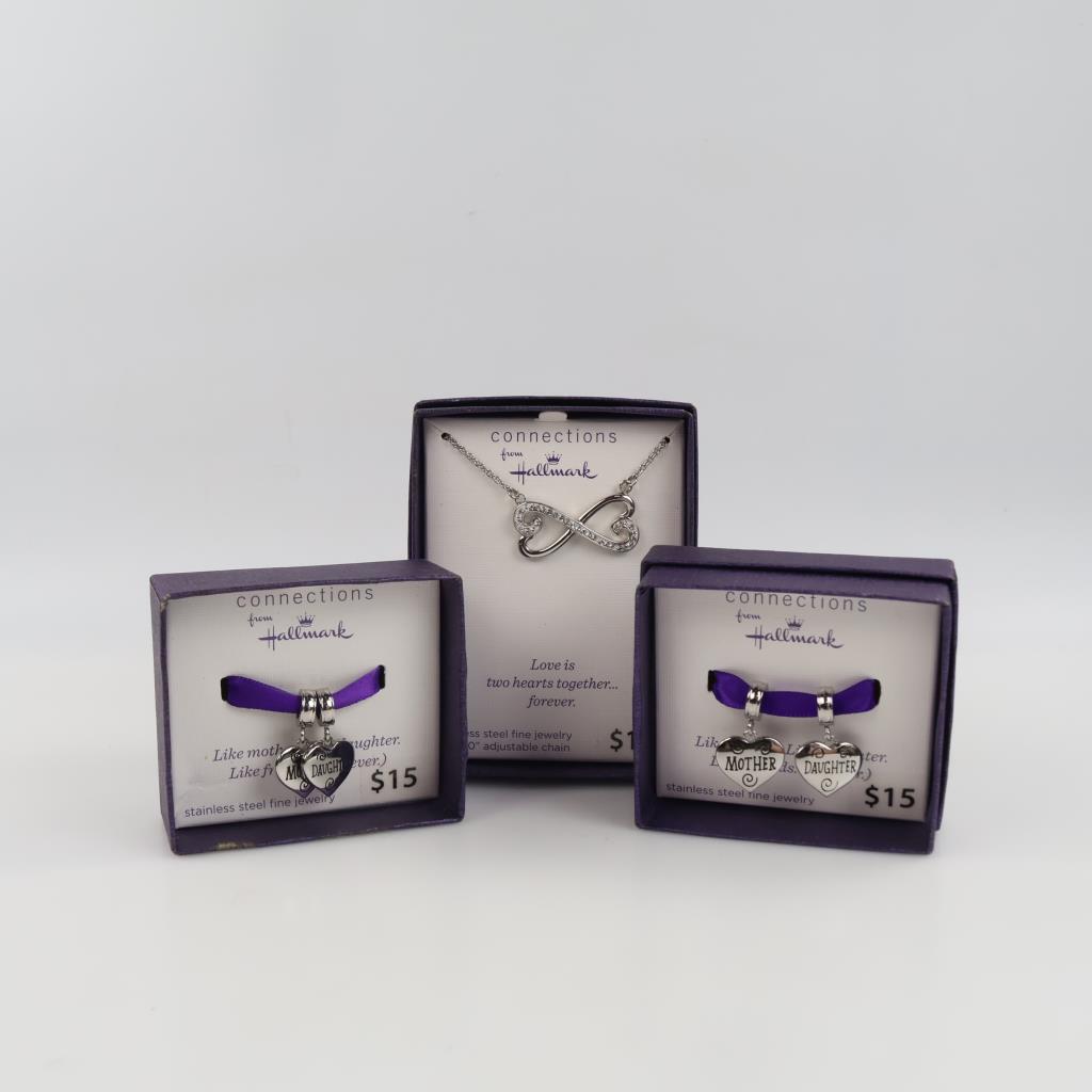Hallmark Connections Stainless Steel Jewelry, 3 Pieces