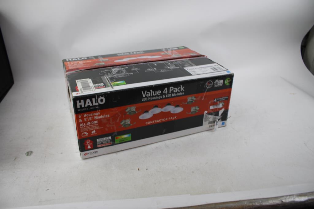 HALO Recessed Lighting 6" Housings And 5"/6" Modules LED Value 4-Pack