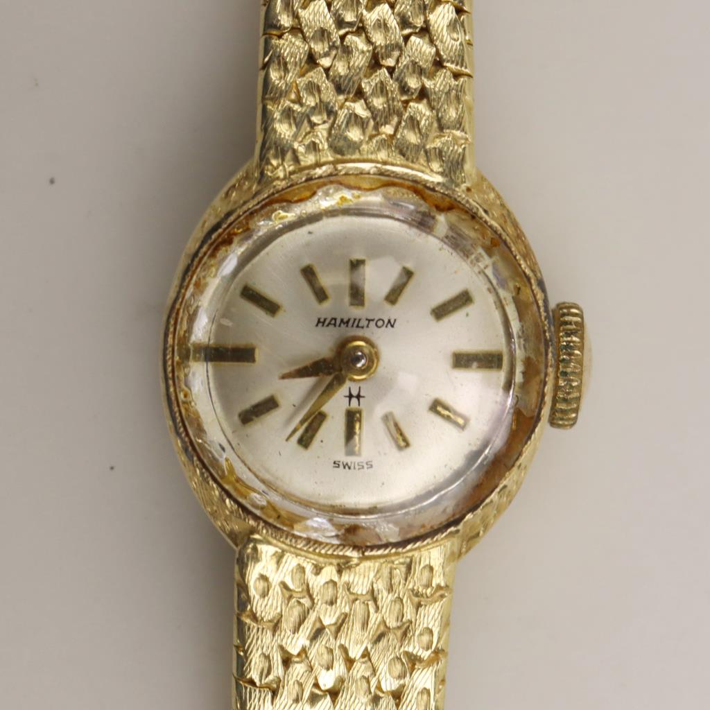 Hamilton 14kt Gold Vintage Watch | Property Room