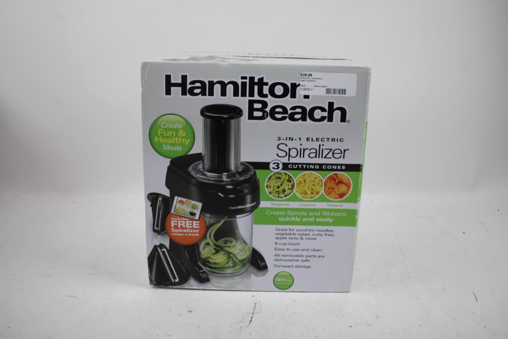 Hamilton Beach 3-in-1 Electric Spiralizer