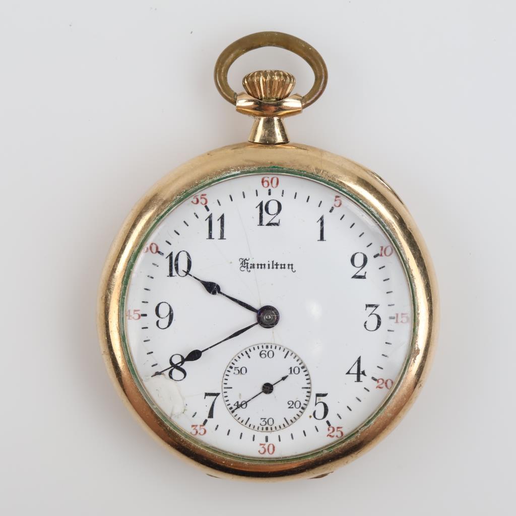 Hamilton Watch Co. 10kt GF Pocket Watch
