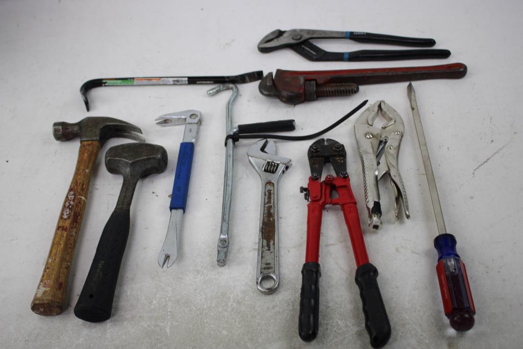 Hammer, Wrenches, Bolt Cuter & More